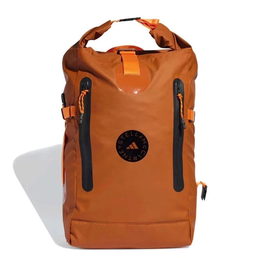 BNWT ADIDAS x STELLA MCCARTNEY Waterproof 30L Dark Camel backpack